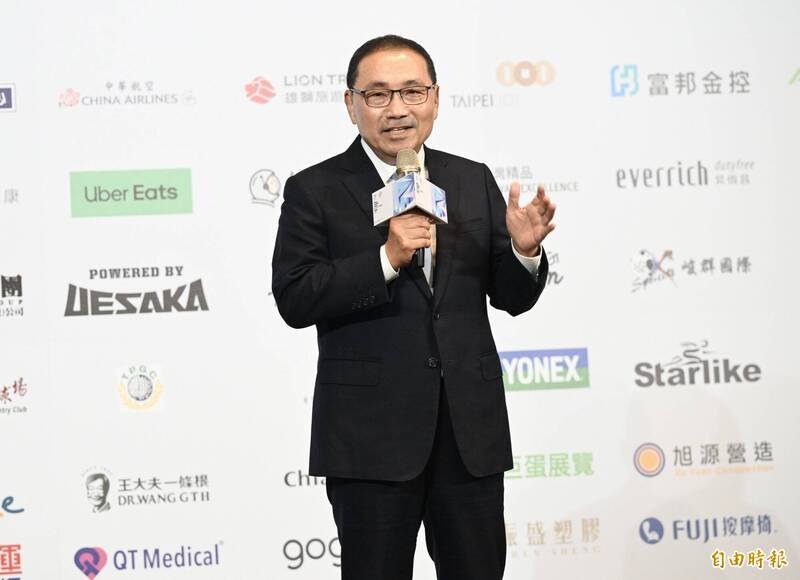 侯友宜指出，比賽動人的故事透過各式管道傳播出去，讓許多民眾藉由世壯運，對台灣的文化、觀光及在地產業蛻變耳目一新。（記者羅沛德攝）